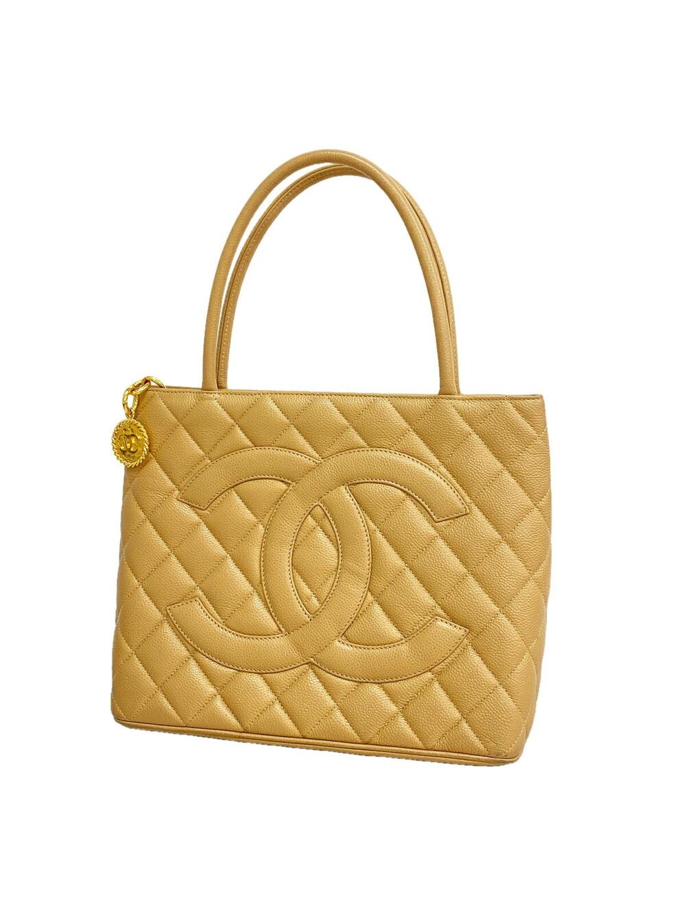 Chanel Medallion Tote Quilted Caviar #334206C18B